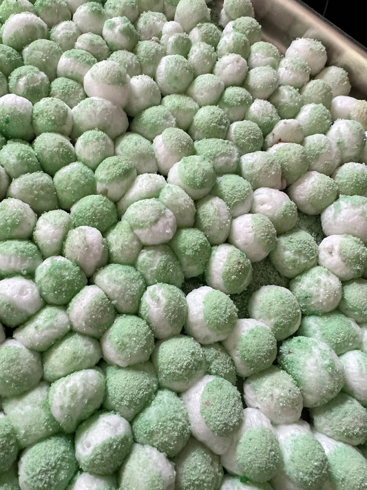 Sour apple skittles freeze dried